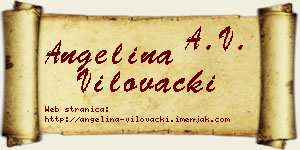 Angelina Vilovački vizit kartica